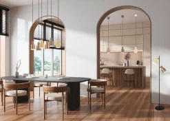 Sisustusvalaisimet^Trio Lighting riippuvalaisin Agudo 1-os E27 kellertävänruske