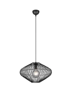 Sisustusvalaisimet^Trio Lighting riippuvalaisin Cobain E27 mattamusta