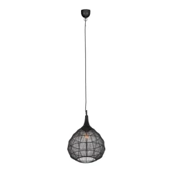 Sisustusvalaisimet^Trio Lighting riippuvalaisin Soraya 42 cm E27 mattamusta
