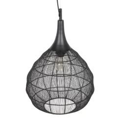 Sisustusvalaisimet^Trio Lighting riippuvalaisin Soraya 42 cm E27 mattamusta