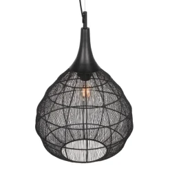 Sisustusvalaisimet^Trio Lighting riippuvalaisin Soraya 42 cm E27 mattamusta