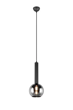 Sisustusvalaisimet^Trio Lighting riippuvalaisin Clayton 1-os E27 mattamusta