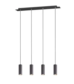 Sisustusvalaisimet^Trio Lighting riippuvalaisin Marley 4-os 75 cm GU10 mattamus