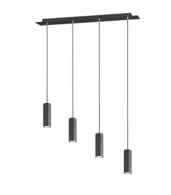 Sisustusvalaisimet^Trio Lighting riippuvalaisin Marley 4-os 75 cm GU10 mattamus