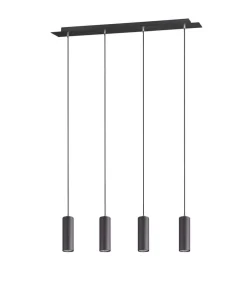 Sisustusvalaisimet^Trio Lighting riippuvalaisin Marley 4-os 75 cm GU10 mattamus