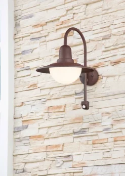 Ulkovalaisimet^Trio Lighting seinävalaisin Norman E27 rustiikki liiketunnis