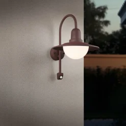 Ulkovalaisimet^Trio Lighting seinävalaisin Norman E27 rustiikki liiketunnis