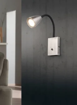 Sisustusvalaisimet^Trio Lighting seinävalaisin Wanda GU10 harjattu teräs