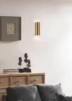 Sisustusvalaisimet^Trio Lighting seinävalaisin Marley 2xGU10 antiikkimessinki