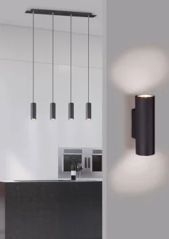 Sisustusvalaisimet^Trio Lighting seinävalaisin Marley 2xGU10 mattamusta