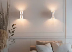 Sisustusvalaisimet^Trio Lighting seinävalaisin Coat 2xGU10 mattavalkoinen/kahvi