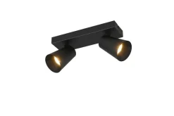 Sisustusvalaisimet^Trio Lighting spottivalaisin Sharp 2-os GU10 mattamusta/kult