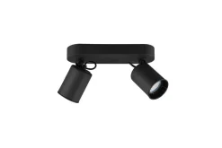 Sisustusvalaisimet^Trio Lighting spottivalaisin Pago 2-os GU10 mattamusta