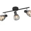 Sisustusvalaisimet^Trio Lighting spottivalaisin Tarifa 3-os E14 mattamusta/krom