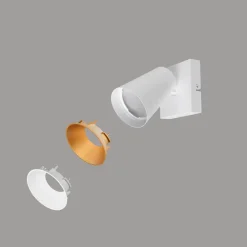 Sisustusvalaisimet^Trio Lighting spottivalaisin Sharp 1-os GU10 mattavalkoinen/