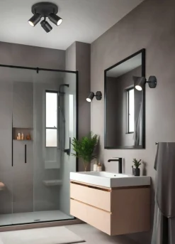 Sisustusvalaisimet^Trio Lighting spottivalaisin Angelo H2O 1-os GU10 mattamusta