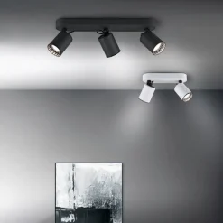 Sisustusvalaisimet^Trio Lighting spottivalaisin Pago 3-os GU10 mattamusta