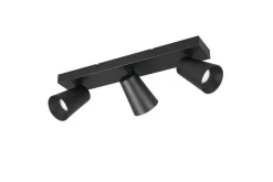 Sisustusvalaisimet^Trio Lighting spottivalaisin Sharp 3-os GU10 mattamusta/kult