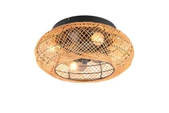 Sisustusvalaisimet^Trio Lighting tuuletinkattovalaisin Lillesand 4xE27 mattamus