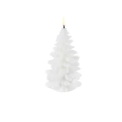 Koriste- Ja Kausivalot^Uyuni LED kynttilä kuusi 11x18 cm valkea smooth