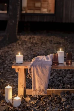 Koriste- Ja Kausivalot^Uyuni LED kynttilä ulkokäyttöön 8,4x10 cm valkoinen