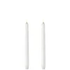 Koriste- Ja Kausivalot^Uyuni LED kynttilä 2,3x25 cm valkea smooth 2 kpl