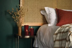 Koriste- Ja Kausivalot^Uyuni LED pöytäkynttilä 7,8x15 cm carmine red rustiikki