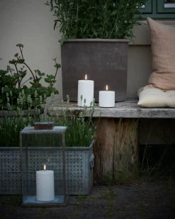 Koriste- Ja Kausivalot^Uyuni LED-kynttilä ulkokäyttöön 7,8x17,8 cm White