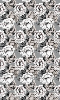 Kankaat Ja Käsityötarvikkeet|Keittiötekstiilit^Vallila vahakangas Alma 145 cm Grey White