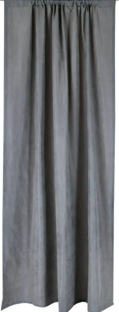 Verhot Ja Verhotarvikkeet^Vallila valmisverho Royal 140x250 cm harmaa