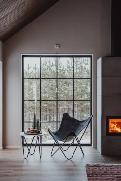 Huonekalut^Varax Lepakkokangas 36A musta keinonahka