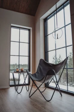 Huonekalut^Varax Lepakkokangas 36A musta keinonahka