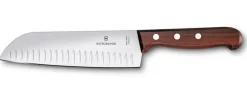 Veitset Ja Leikkuulaudat^Victorinox Santoku 17 cm ovaalihiottu puukahvalla