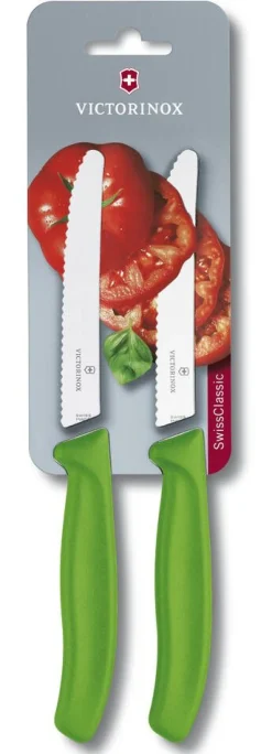 Veitset Ja Leikkuulaudat^Victorinox tomaattiveitsi 11 cm 2 kpl vihreä