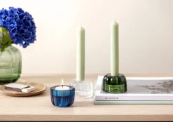 Lyhdyt Ja Kynttilänjalat^Villeroy&Boch Villeroy & Boch Fleur kynttilänjalka 2 in 1 sininen