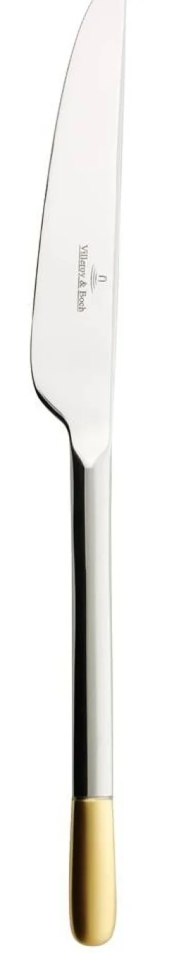 Aterimet^Villeroy&Boch Ella Partially Gold Plated Jälkiruokaveitsi 208mm