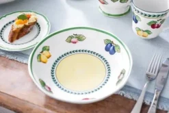 Astiat^Villeroy&Boch French Garden Fleur Syvä lautanen 23,5cm 1,2l