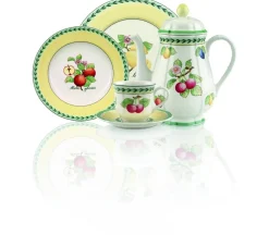 Juoma- Ja Baaritarvikkeet|Tarjoilu^Villeroy&Boch French Garden Kahvikannu 1,25l Fleurance 6 hlö