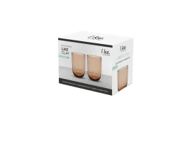 Astiat^Villeroy&Boch Like Juomalasisetti 8x12 cm 0,39l Clay 2-os.