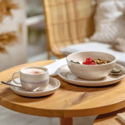 Astiat^Villeroy&Boch Like Perlemor Kahvikupin alunen 16cm Sand