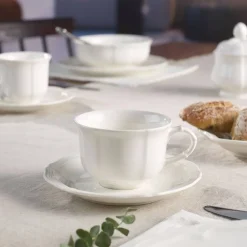 Astiat^Villeroy&Boch Manoir teekuppi & alunen 2 kpl