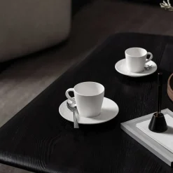 Astiat^Villeroy&Boch Manufacture Rock Kahvikupin alunen 15,5x2 cm valkoinen