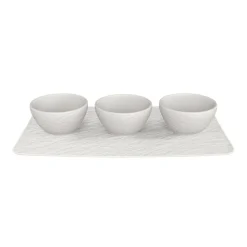 Astiat^Villeroy&Boch Manufacture Rock Dippikulhosetti valkoinen 4-os.