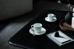 Astiat^Villeroy&Boch Manufacture Rock espressokuppi ja -alunen valkoinen
