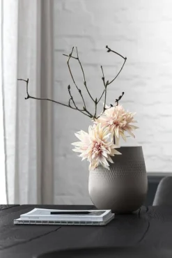 Maljakot Ja Ruukut^Villeroy&Boch Manufacture Collier vaasi 21x21x23 cm 5,54 L taupe carre