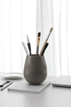 Maljakot Ja Ruukut^Villeroy&Boch Manufacture Collier vaasi 12x12x15 cm 1,1 L taupe carre