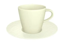 Astiat^Villeroy&Boch Manufacture Rock kahvikuppi ja alunen valkoinen