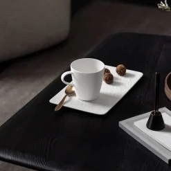 Tarjoilu^Villeroy&Boch Manufacture Rock Tarjoilulautanen 35x18x1 cm valkoinen