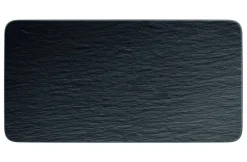 Tarjoilu^Villeroy&Boch Manufacture Rock Tarjoilulautanen 35x18x1 cm musta