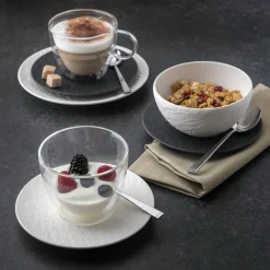 Astiat^Villeroy&Boch Manufacture Rock Espressokupin alunen 12x12x2cm